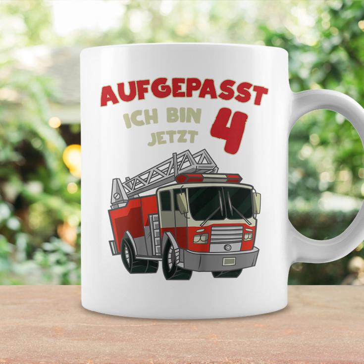 Children's Birthday Feuerwehr Aufgepasst Ich Bin Jetzt 4 Jahre Fire Brigade Tassen Geschenkideen