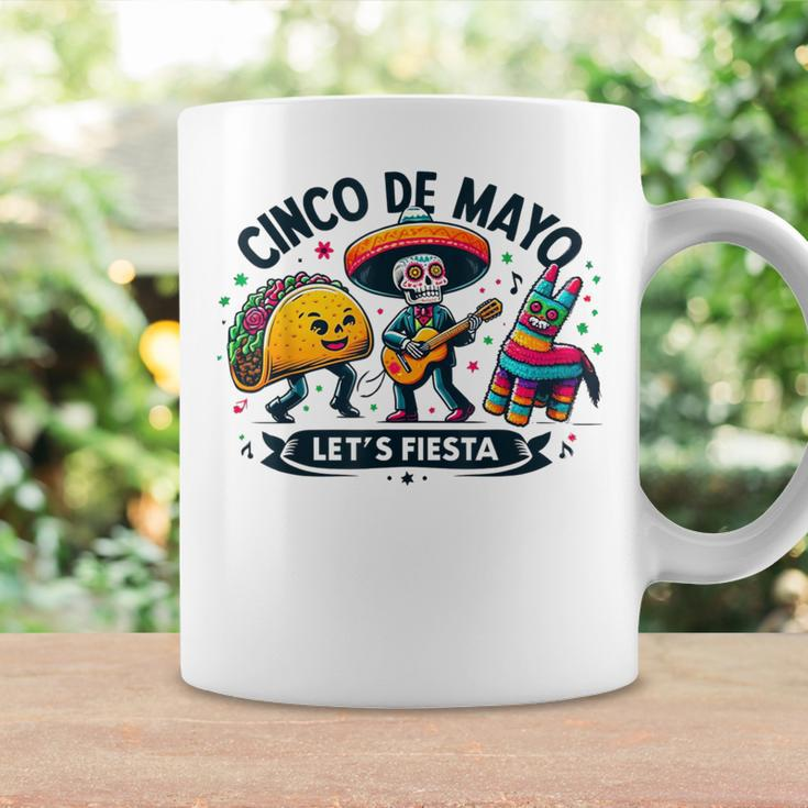 Cinco De Mayo Pinata Taco Sugar Skull Squad Let's Fiesta Coffee Mug Gifts ideas