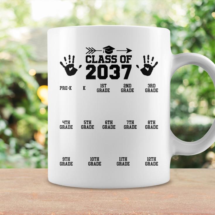 Class Of 2037 Grow With Me Handprint Pre-K 12Th Grade Coffee Mug Gifts ideas