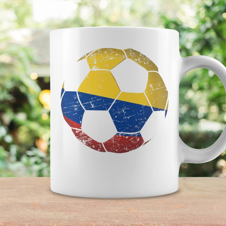 Colombia Soccer Ball Flag Jersey Colombian Football Coffee Mug Gifts ideas