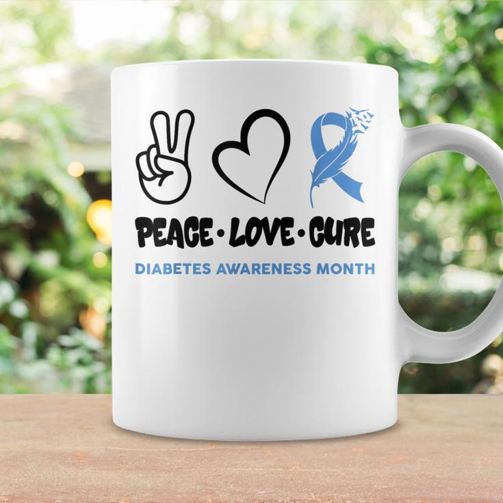 Cool Peace Love Cure National Diabetes Month November 2023 Coffee Mug Gifts ideas