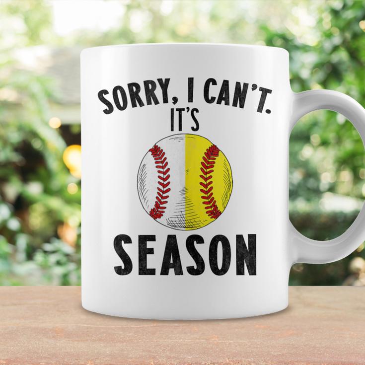 Cool Softball Mom Baseball Sorry I Can't Its Baseball Season Coffee Mug Gifts ideas