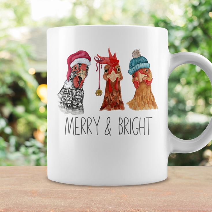 Cute Chickens Christmas Christmas Farm Animal Holiday Coffee Mug Gifts ideas