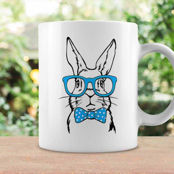 Cute Rabbit Bunny Face Glasses Bow Tie Happy Easter Day Boys Coffee Mug Gifts ideas