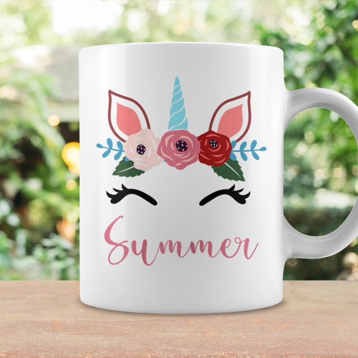 Cute Summer Magical Floral Unicorn For Girls Coffee Mug Gifts ideas