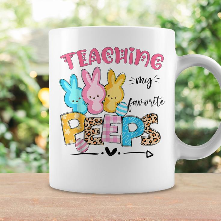 Cute Teaching My Favorite Peeps Happy Easter Day Teacher Coffee Mug Gifts ideas