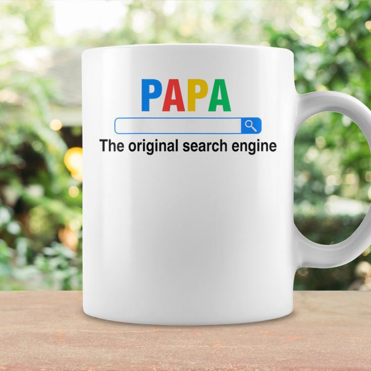 Damen Papa Die Original-Suchmaschine Lustigeratertag Mit-Ausschnitt Tassen Geschenkideen