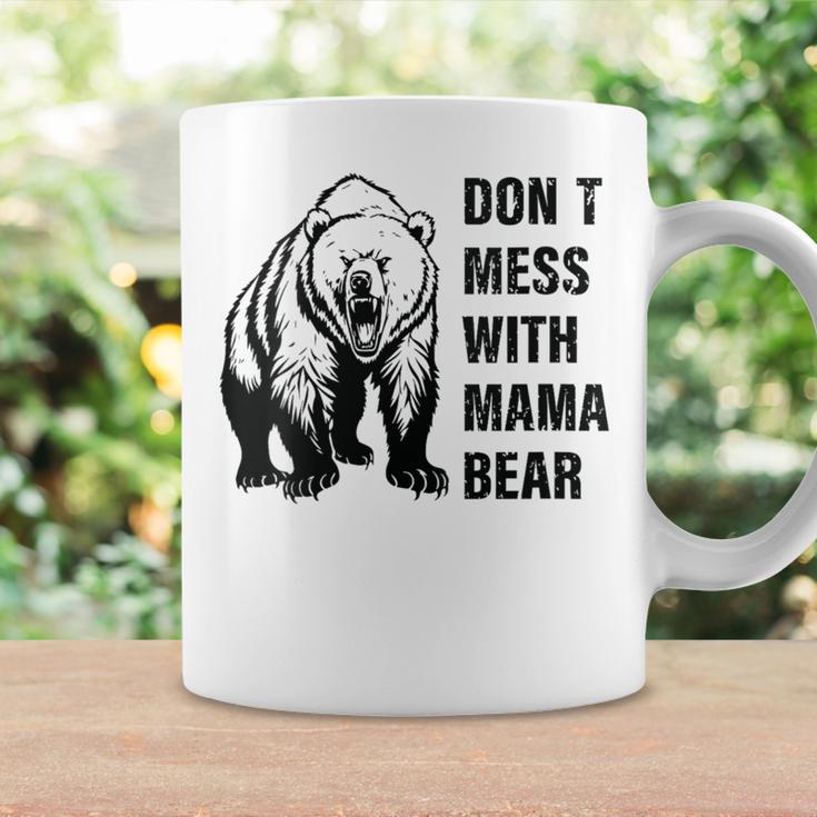 Damen Retro Don't Mess With Mama Bear Lustiger Muttertag Mit-Ausschnitt Tassen Geschenkideen