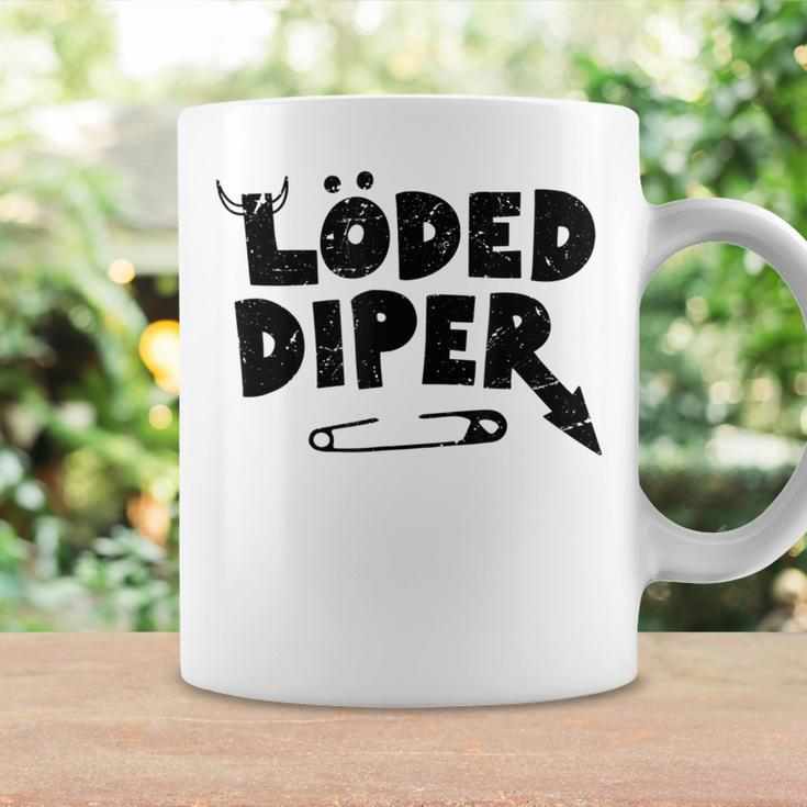 Distressed Loded Diper New Parent Pop Culture Coffee Mug Gifts ideas
