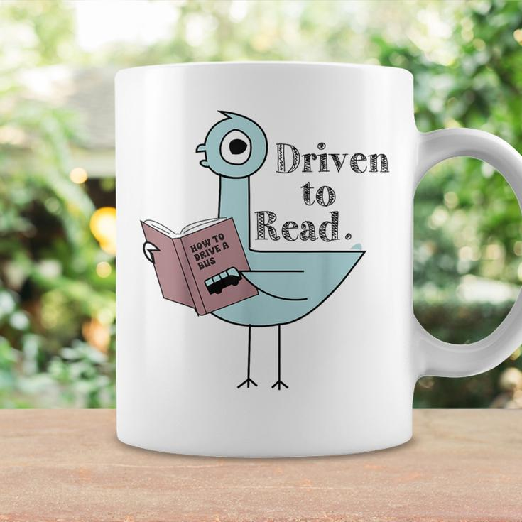 Driven To Read Pigeon Library Reading Books Coffee Mug Gifts ideas