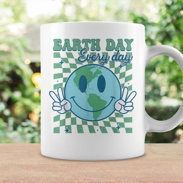 Earth Day Everyday Smile Face Hippie Planet Anniversary Coffee Mug Gifts ideas