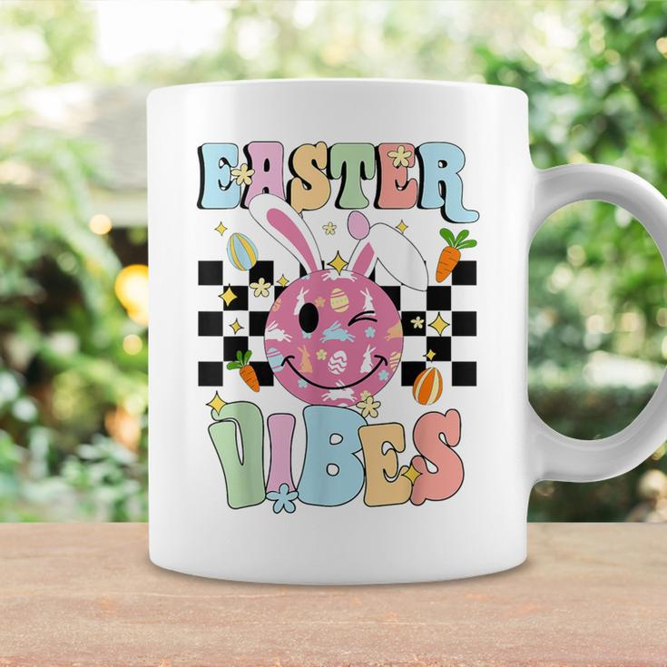 Easter Vibes Smiles Happy Face Bunny Happy Easter Boys Girls Coffee Mug Gifts ideas