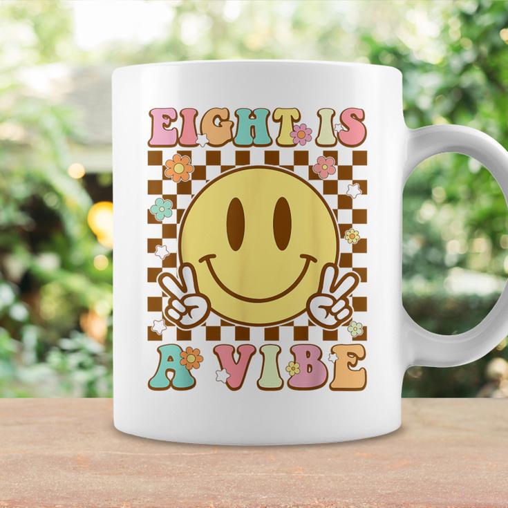 Eight Is A Vibe Geburtstagsdekoration – Groovy Retro Banner 1,5 X 0,9 M Für 8. Geburtstag