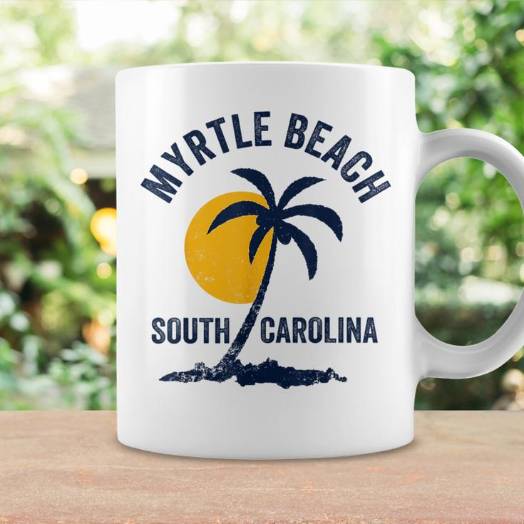 Family Vacation Retro Sunset South Carolina Myrtle Beach Coffee Mug Gifts ideas