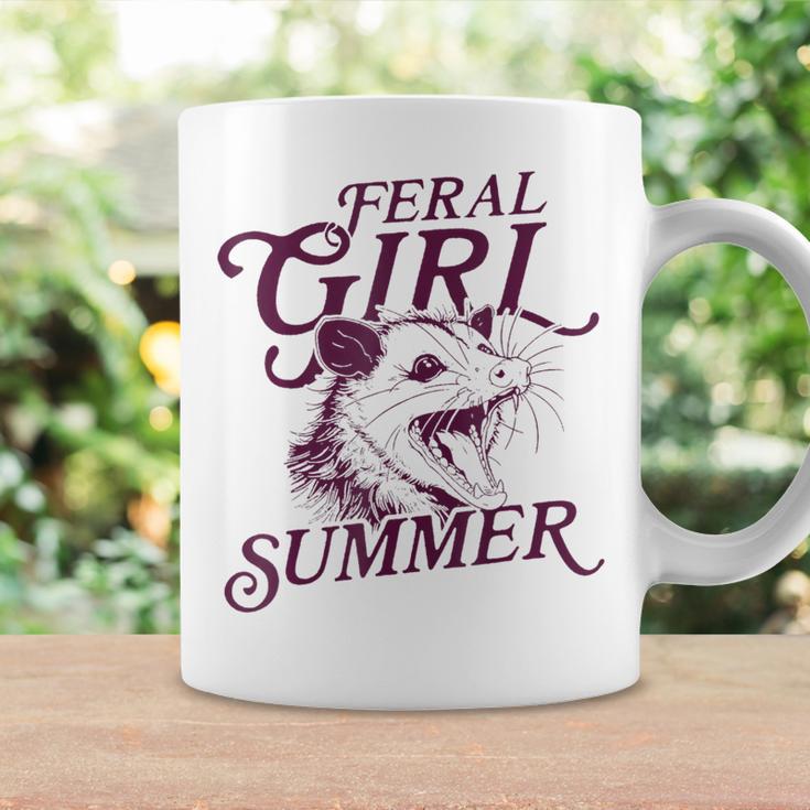 Feral Girl Summer Opossum Vintage Coffee Mug Gifts ideas