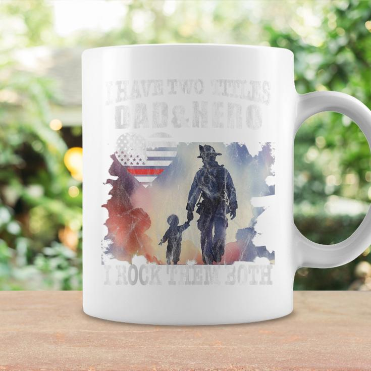 Firefighter Family Proud Firefighter Dad Father Day Coffee Mug Gifts ideas