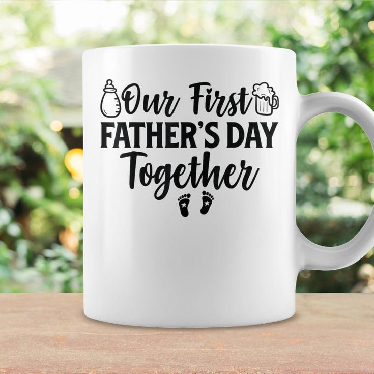 Our First Father's Day Together 2024 New Dad Father Son Coffee Mug Gifts ideas