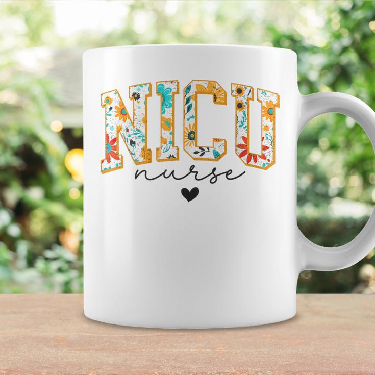 Floral Nicu Nurse Neonatal Intensive Care Unit Nurse Coffee Mug Gifts ideas