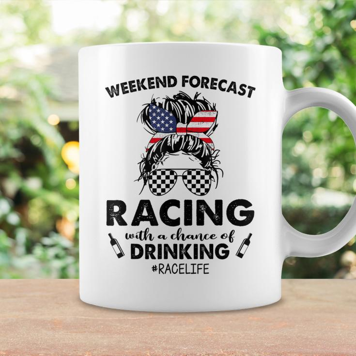 Weekend Forecast Racing With A Chance Of Drinking- Racelife Coffee Mug Gifts ideas