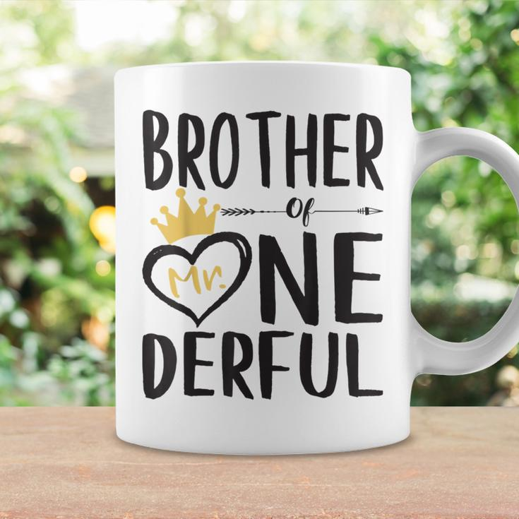 Brother Of Mr Onederful 1St Birthday Boy Matching Coffee Mug Gifts ideas