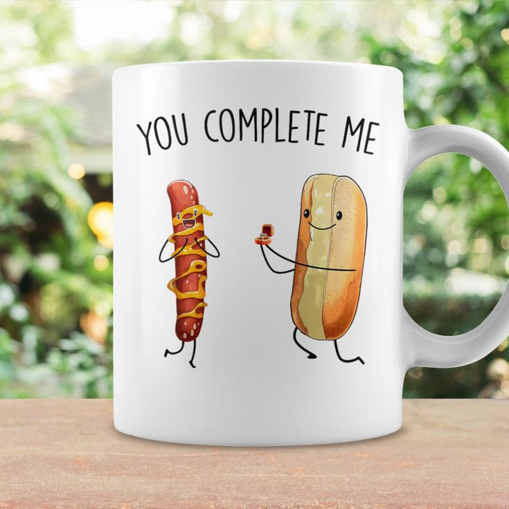Couples You Complete Me Hot Dog And Hot Dog Bun Coffee Mug Gifts ideas