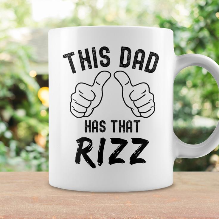 Fathers Day This Dad Has That Rizz Viral Meme Pun Joke Coffee Mug Gifts ideas