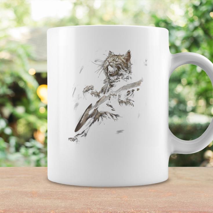 Rock Cat Singing And Playing Guitar Coffee Mug Gifts ideas