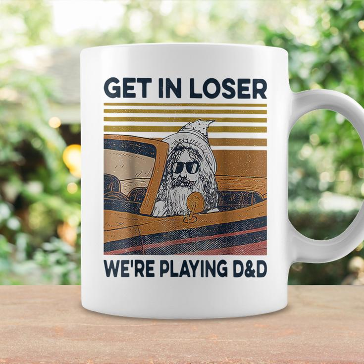 Vintage Retro Old Man Get In Loser We're Playing D&D Coffee Mug Gifts ideas