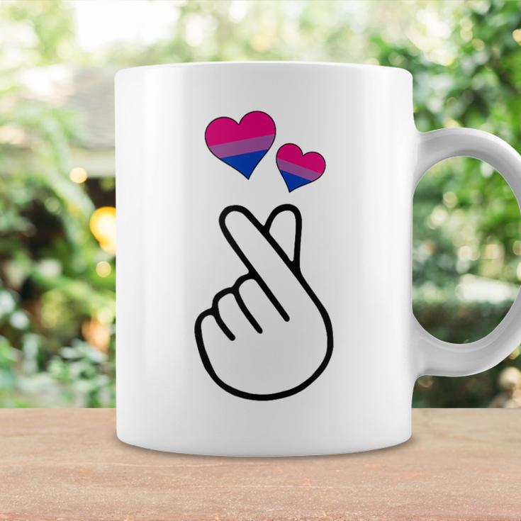 Gay Pride Month Lgbtq Bisexual Korean Finger Heart Love Kpop Coffee Mug Gifts ideas