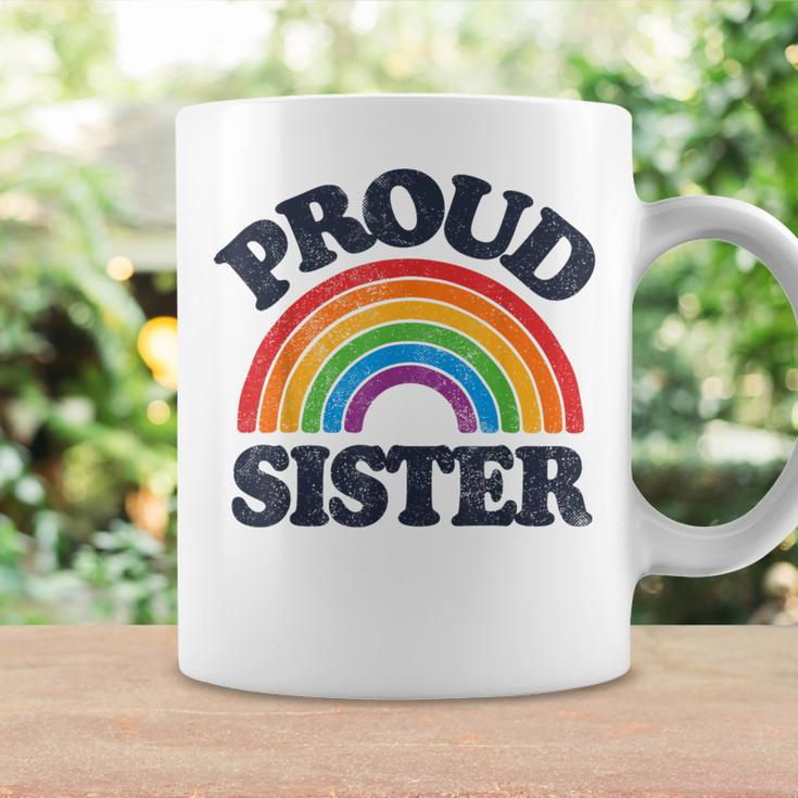 Gbtq Proud Sister Gay Pride Lgbt Ally Family Rainbow Flag Coffee Mug Gifts ideas