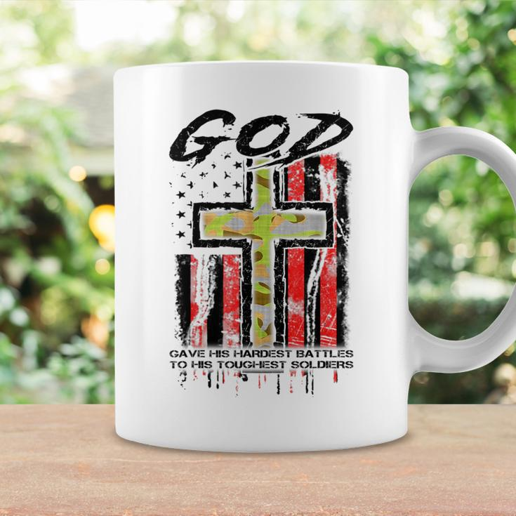 God Gave His Hardest Battles To His Toughest Soldiers Coffee Mug Gifts ideas