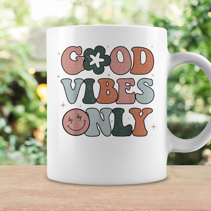Good Vibes Only Peace Love 60S 70S Tie Dye Groovy Hippie Coffee Mug Gifts ideas