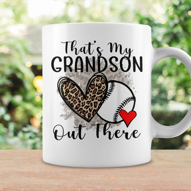 Grandma Grandpa Baseball That's My Grandson Out There Coffee Mug Gifts ideas