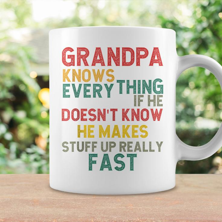 Grandpa Knows Everything Grandpa Fathers Day For Men Coffee Mug Gifts ideas