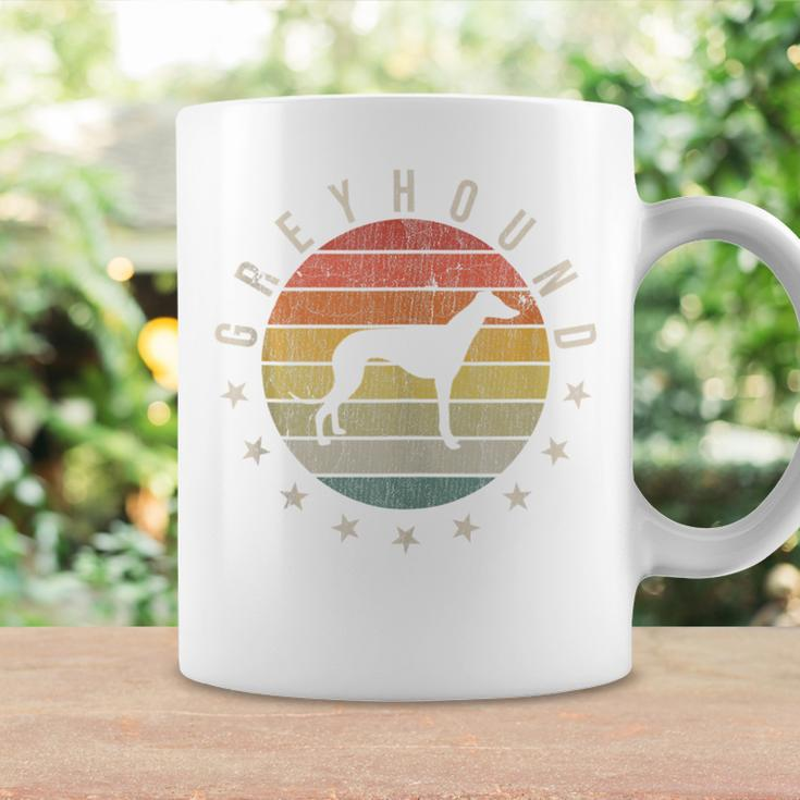 Greyhound Paw Vintage Retro Dad Mom Pet Coffee Mug Gifts ideas