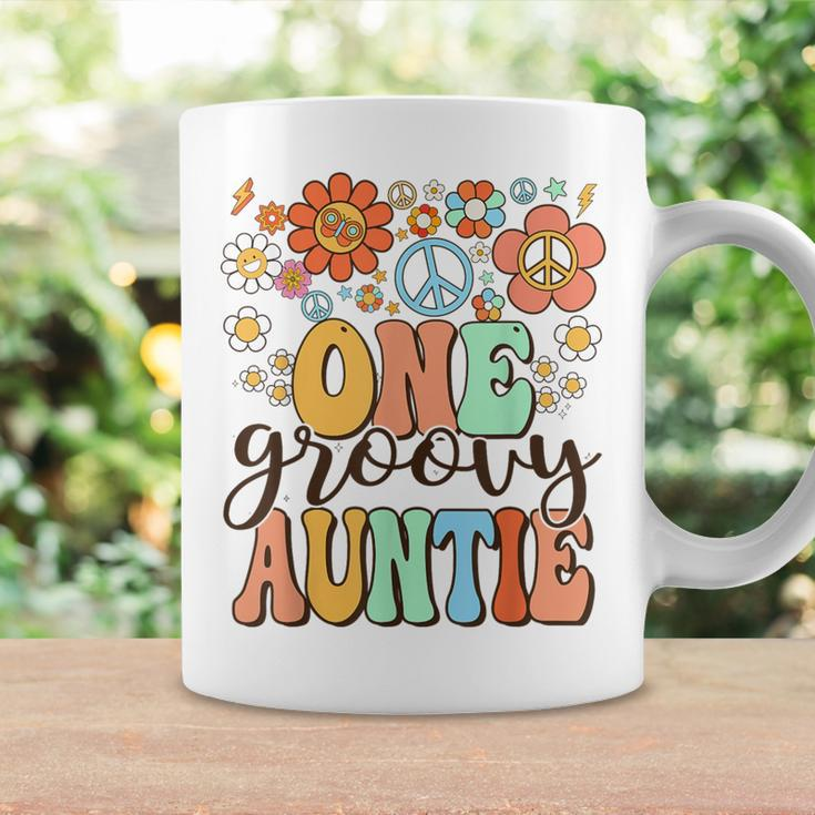 Groovy Auntie Retro Aunt Birthday Matching Family Party Coffee Mug Gifts ideas