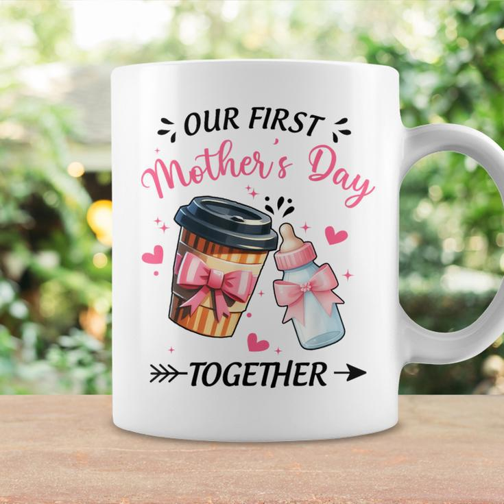 Groovy Our First Mother's Day Coffee Baby Milk Bottle Women Coffee Mug Gifts ideas