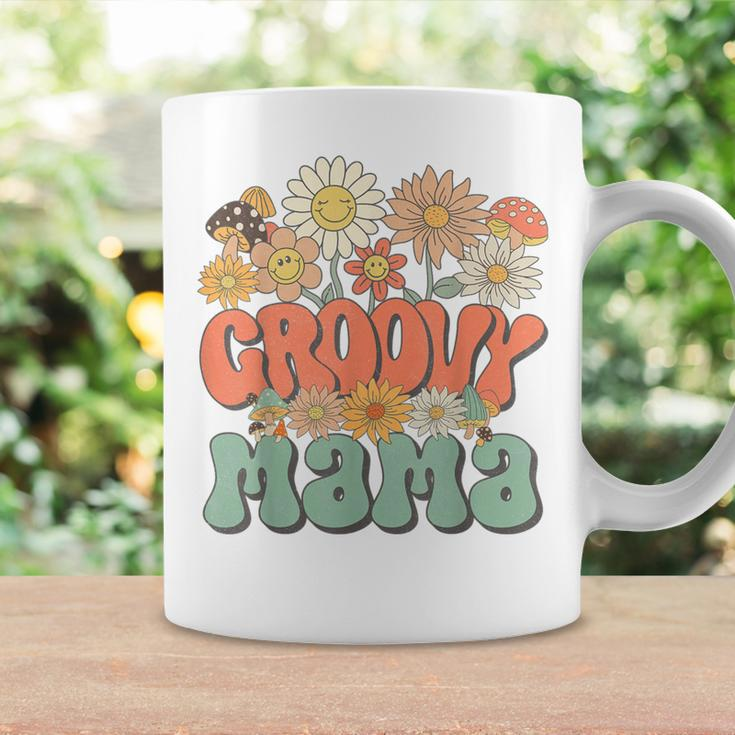 Groovy Mama Floral Hippie Retro Daisy Flower Mother's Day Coffee Mug Gifts ideas