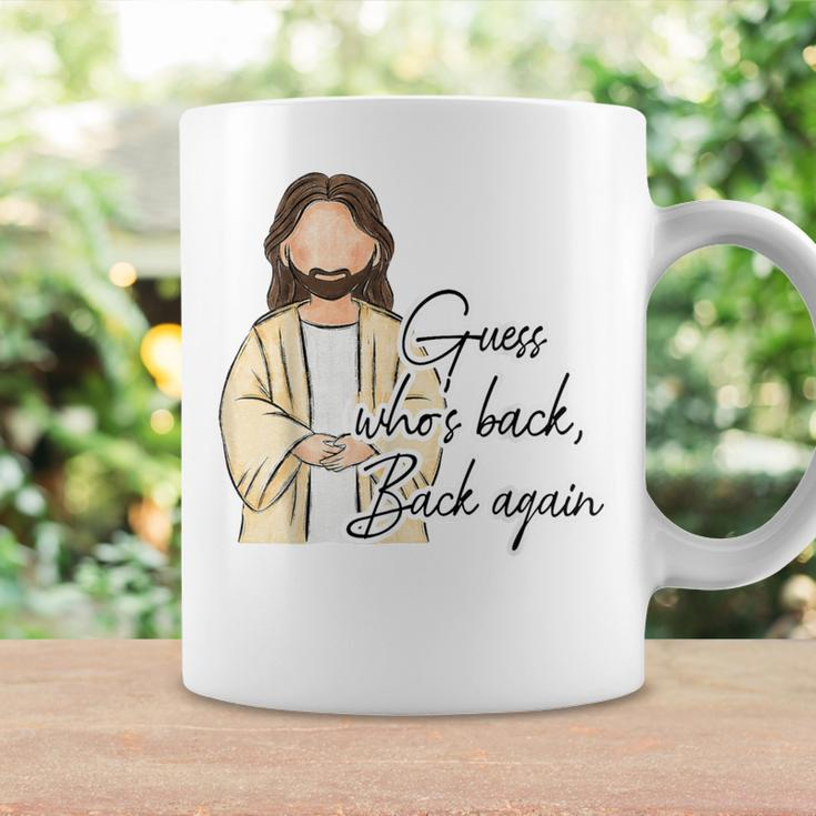 Guess Whos Back Easter Day Jesus Christian Faith Women Coffee Mug Gifts ideas