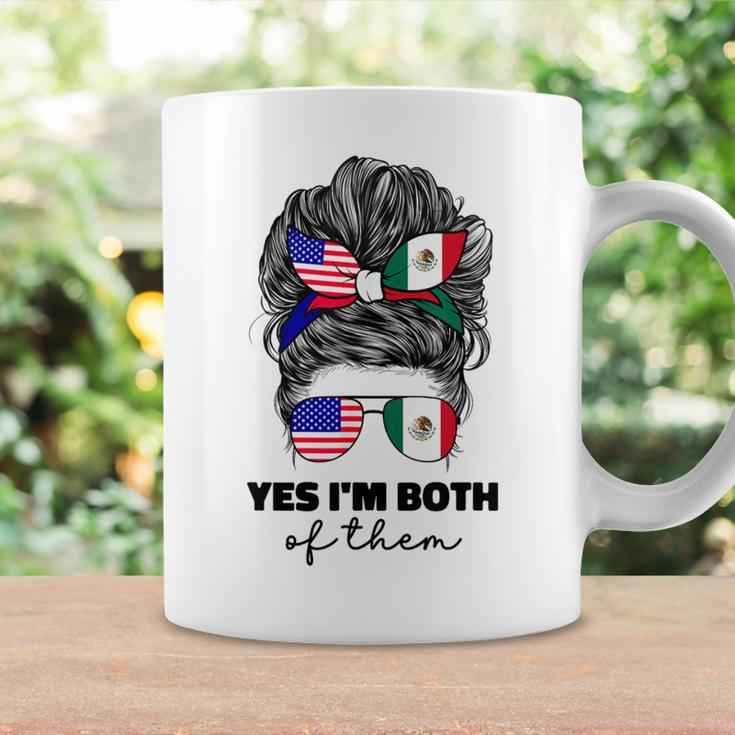 Half Mexican And American Mexico America Usa Flag Girl Women Coffee Mug Gifts ideas