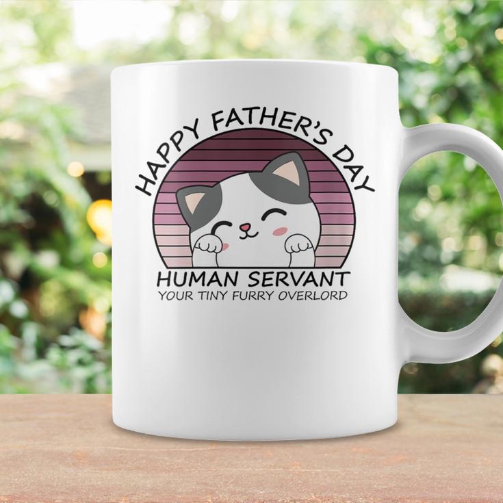 Happy Father's Day Human Servant Your Tiny Furry Overlord Coffee Mug Gifts ideas