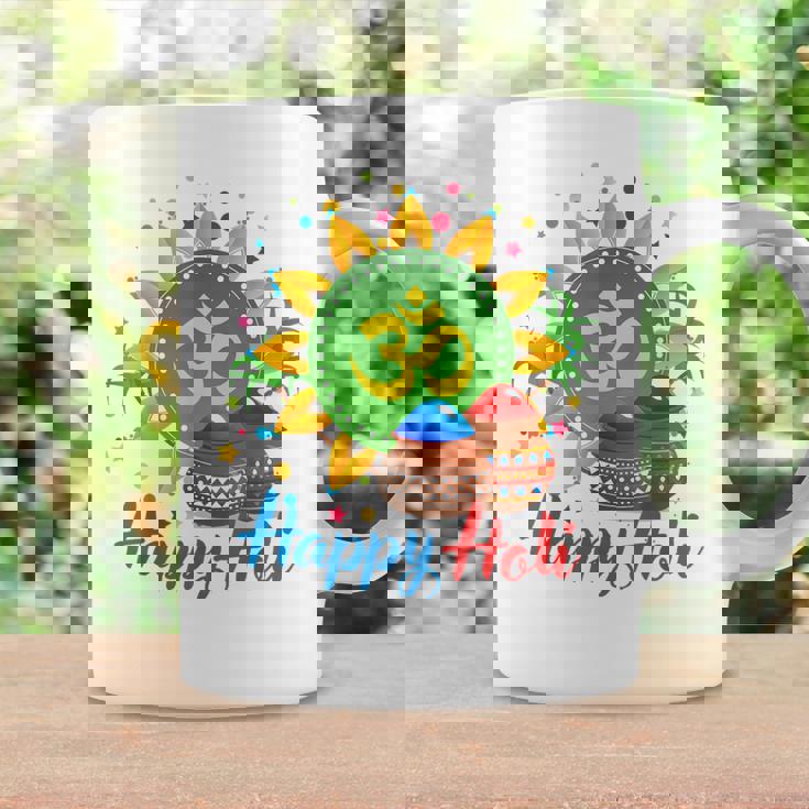 Happy Festival Of Colors Happy Holi Om Hindu Indian Coffee Mug Gifts ideas