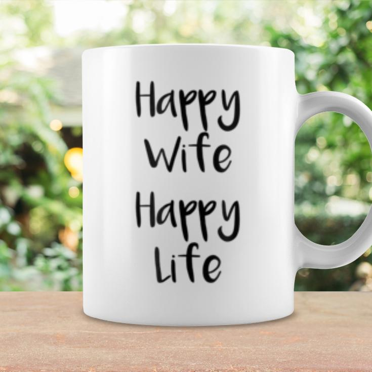 Happy Life Happy Wife Quote Coffee Mug Gifts ideas