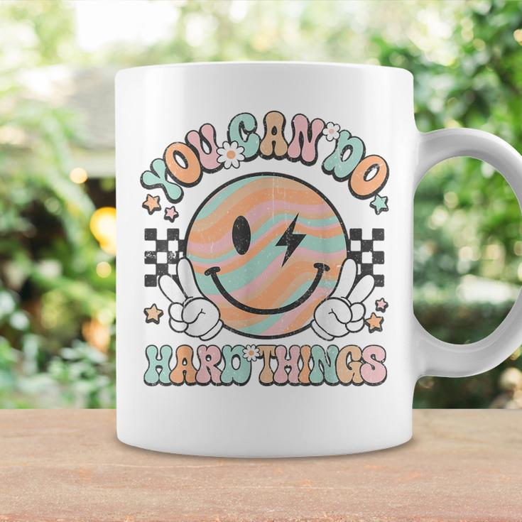 Hard Things You Can Do Motivational Teacher Groovy Test Day Coffee Mug Gifts ideas