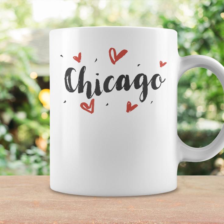 I Heart Chicago Illinois Cute Love Hearts Coffee Mug Gifts ideas