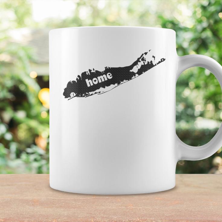 Heart Love Long Island Home Black Map Coffee Mug Gifts ideas