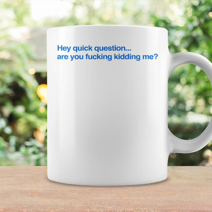 Hey Quick Question Are You Fcking Kidding Me Coffee Mug Gifts ideas