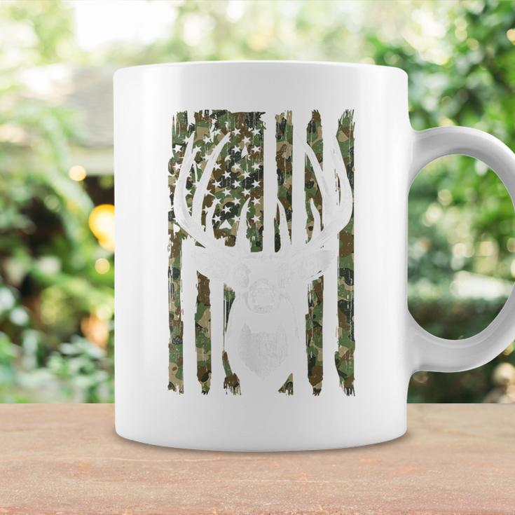 Hunting- Whitetail Deer American Flag Hunter Dad Coffee Mug Gifts ideas