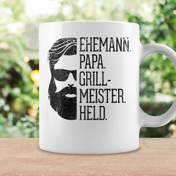 Husann Papa Grillmeister Held Griller Dad Grandpa Gray S Tassen Geschenkideen