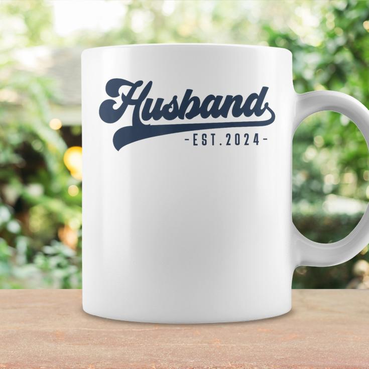 Husband Est 2024 Just Married Honeymoon Hubby Wedding Couple Coffee Mug Gifts ideas
